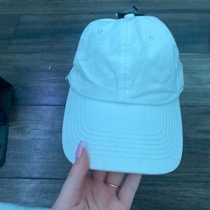 White baseball hat